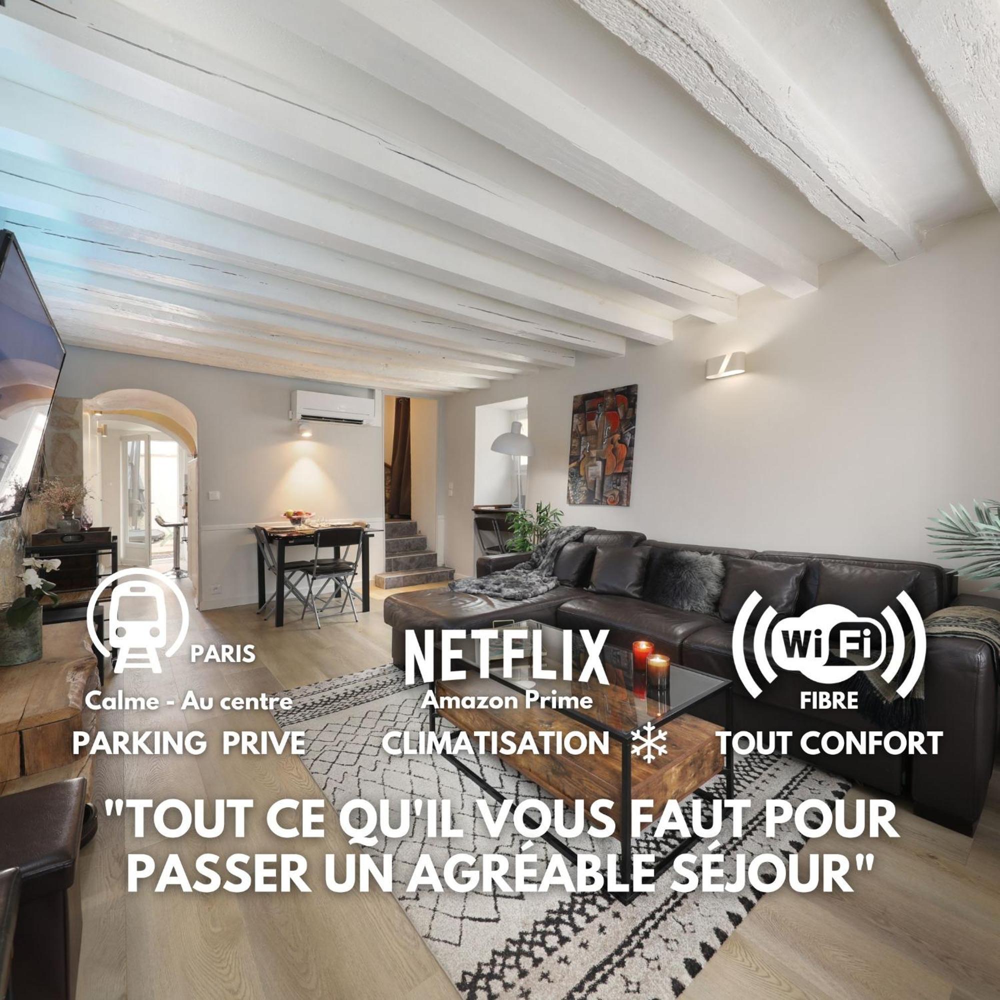Maison Exception Proche Cdg Paris Asterix Chantilly Climatisation Parking Orry-La-Ville Luaran gambar